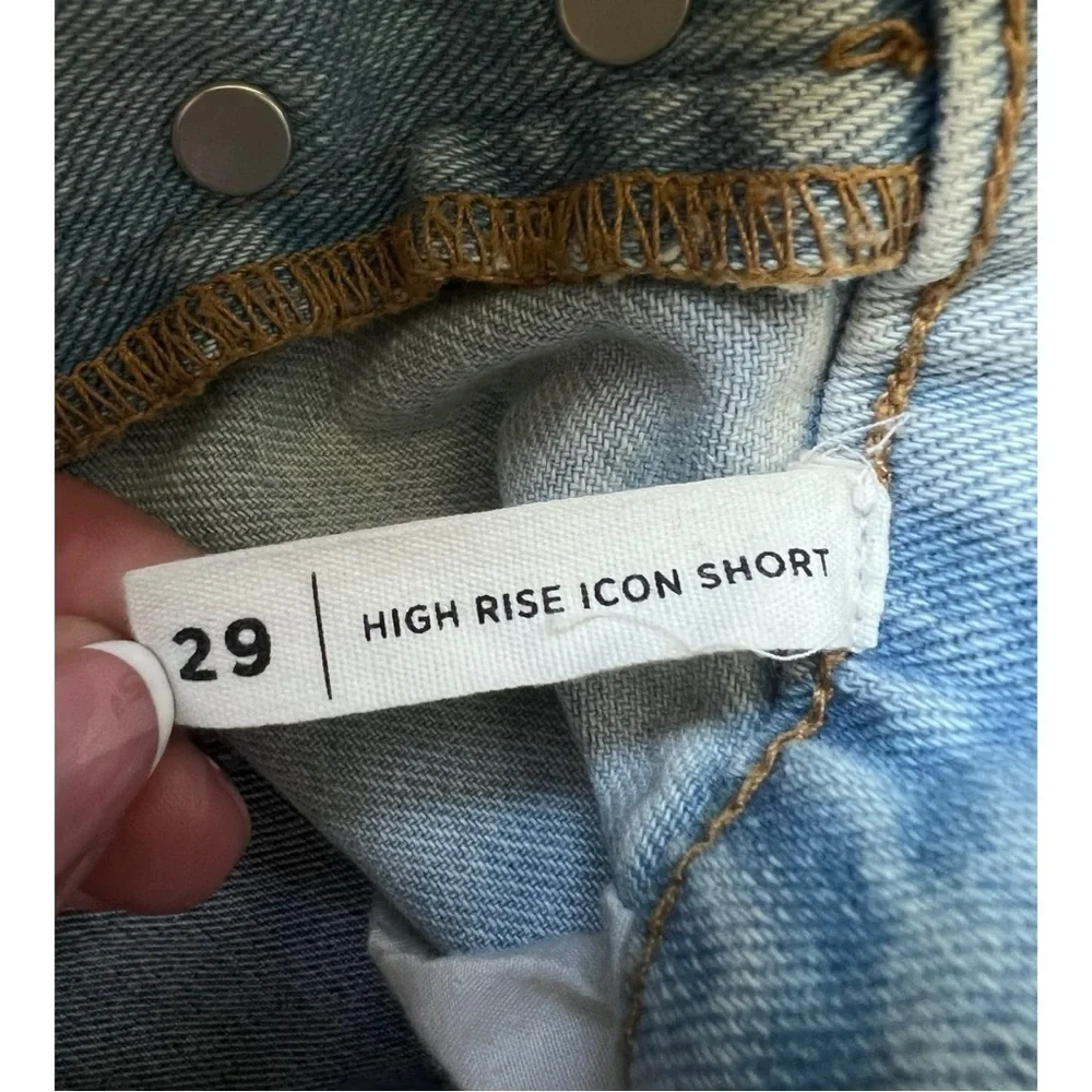 MOM short pacsun high rise icon short size 29 light blue PacSun Piece Size 29. - Picture 7 of 9
